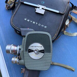 Keystone 8mm K-27G Camera w/ Original Leather Case (Untested)